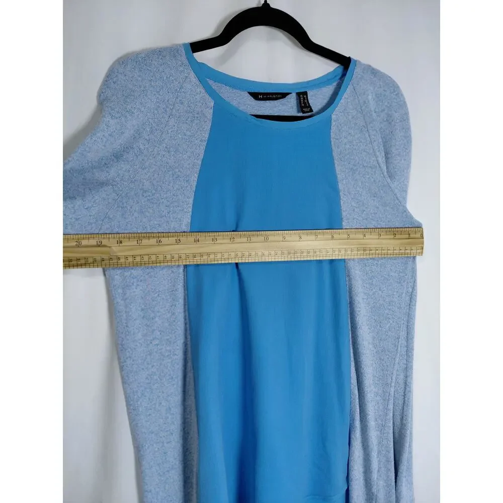 H by Halston Blue Knit Lightweight Top Women Size XS